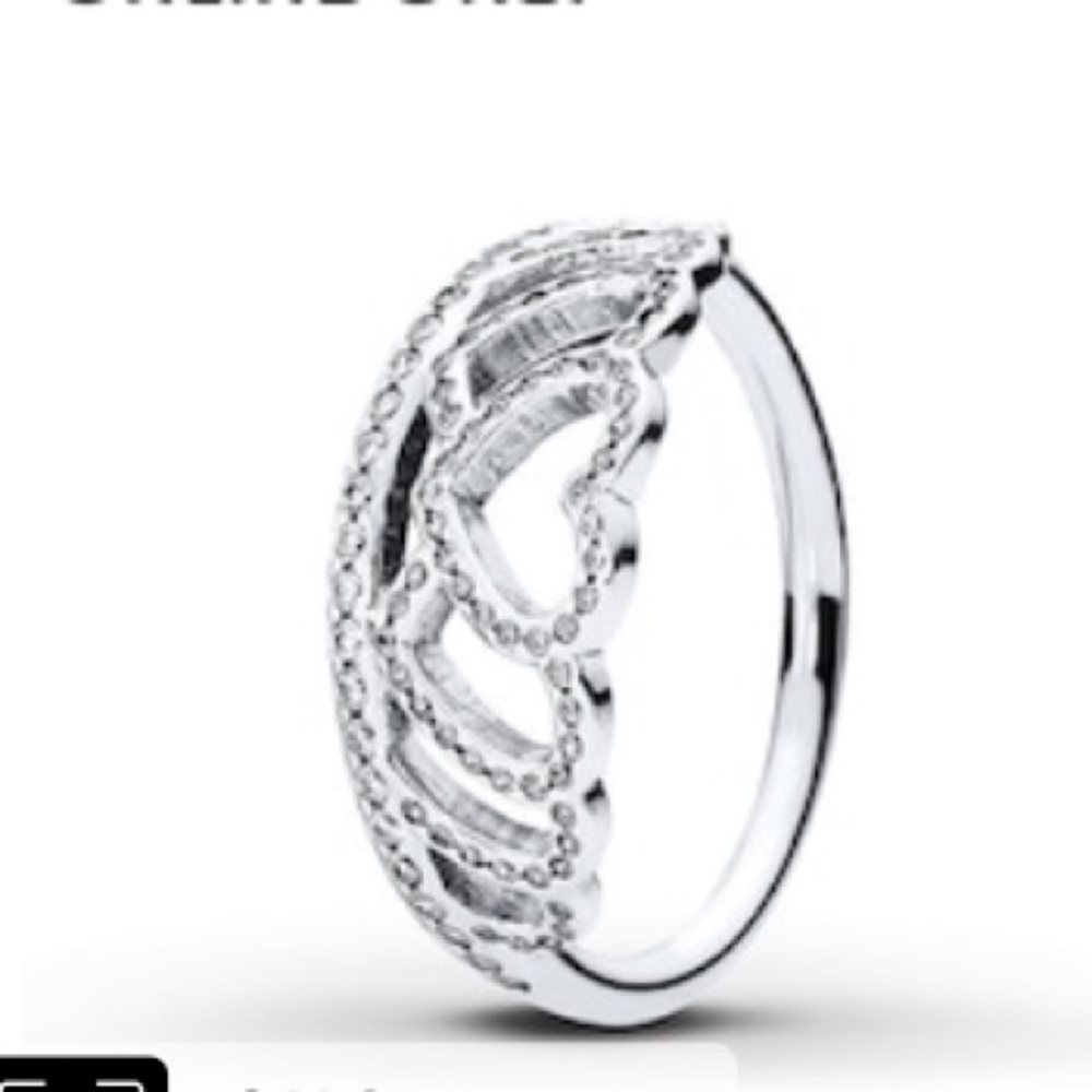 PANDORA Hearts Tiara Ring For Sale (size 60)!!